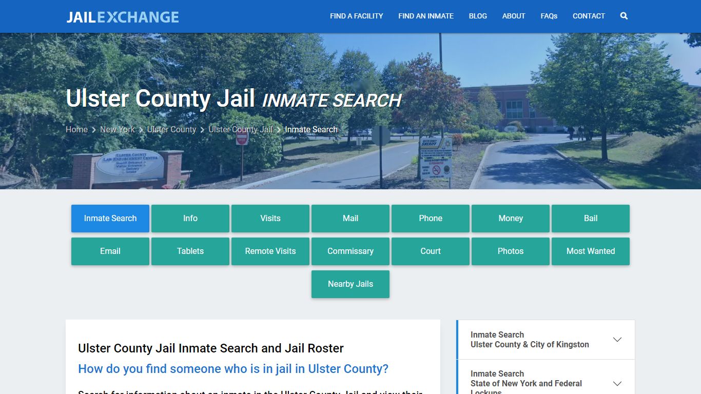 Inmate Search: Roster & Mugshots - Ulster County Jail, NY