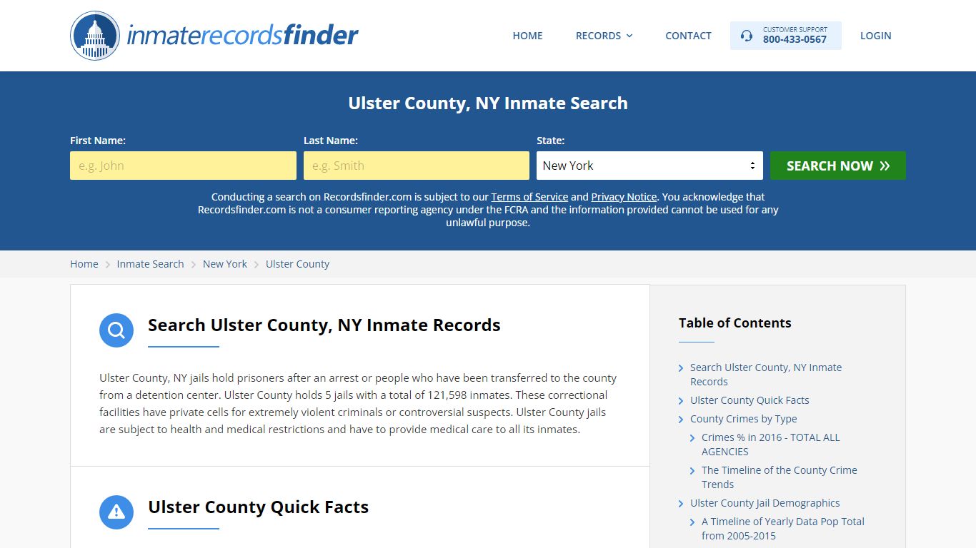 Ulster County, NY Inmate Lookup & Jail Records Online